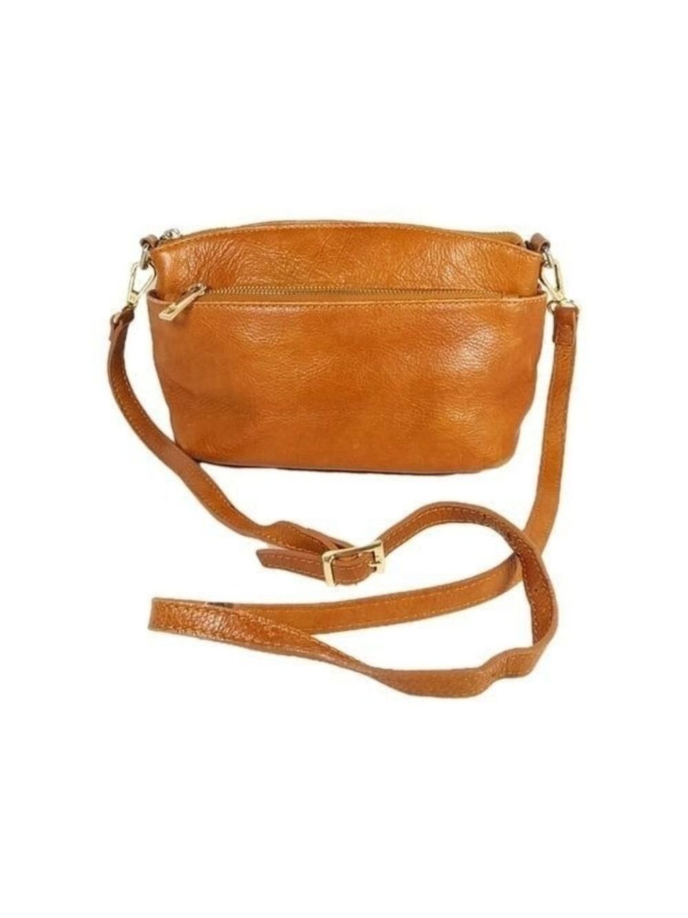 Divina Firenze Lilla Leather Tan CrossBody Shoulder Bag Handbag Made In Italy